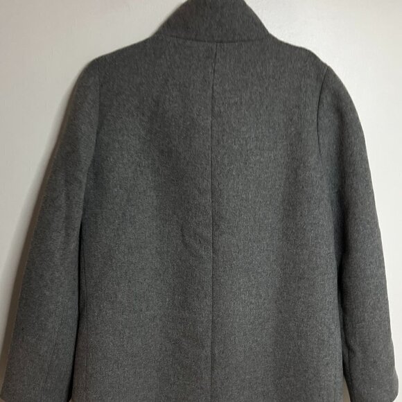 J Crew Mercantile Coat Jacket Gray Wool Modern Minimalist Classic 14 - Picture 3 of 7
